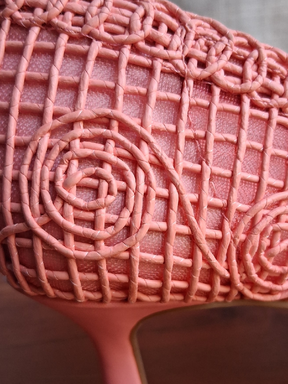 Alex Marie Pink Woven Pointed-Toe Heels with Buckle 8.5 - Picture 13 of 14